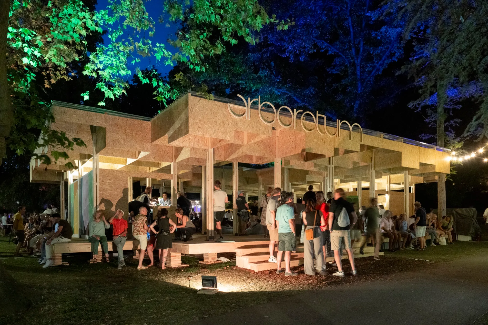 Das «arboretum» bei Nacht